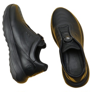 旋转扣运动皮鞋男款鞋子男鞋2025新款全牛皮发泡软底真皮休闲皮鞋