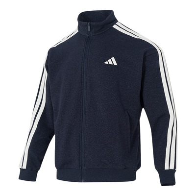 阿迪达斯立领外套男装2026春季新款运动服跑步训练健身夹克KR2487