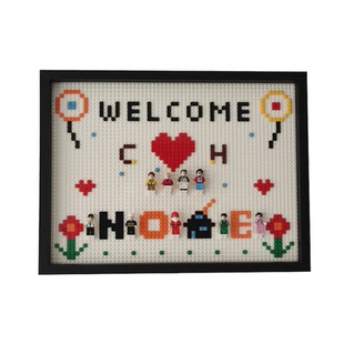 创意乐高人仔展示相框挂墙式收纳摆件儿童房装饰画框电表箱相框