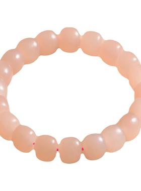 玉源原创和田玉藕粉手链