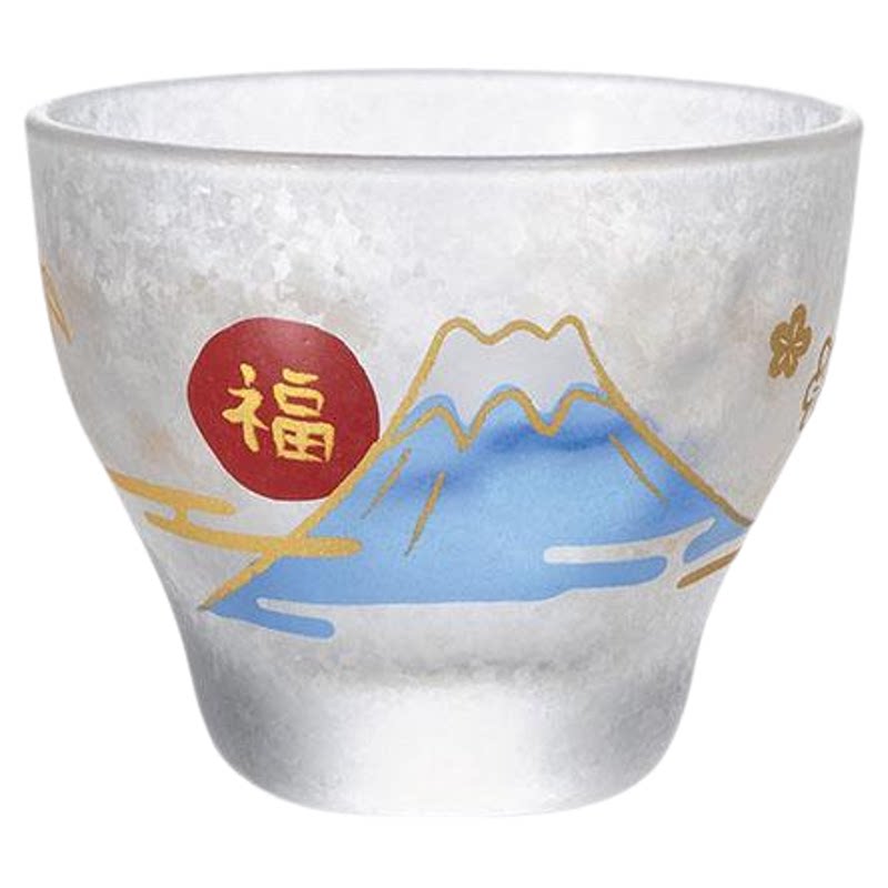日本招财猫富士山清酒杯小茶杯