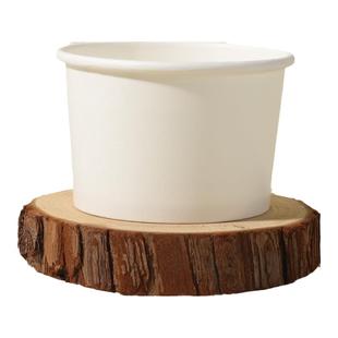 冰淇淋纸碗一次性带盖加厚酸奶打包杯商用定制纯白雪糕冰激淋杯子