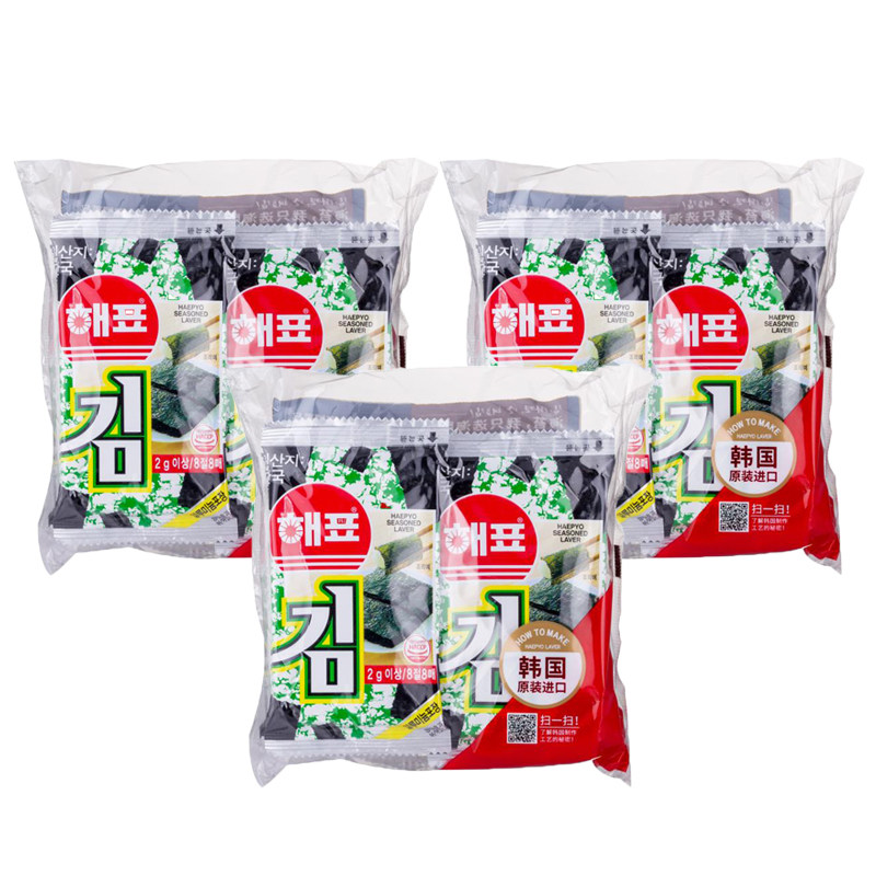 韩国进口海牌海飘海苔儿童零食