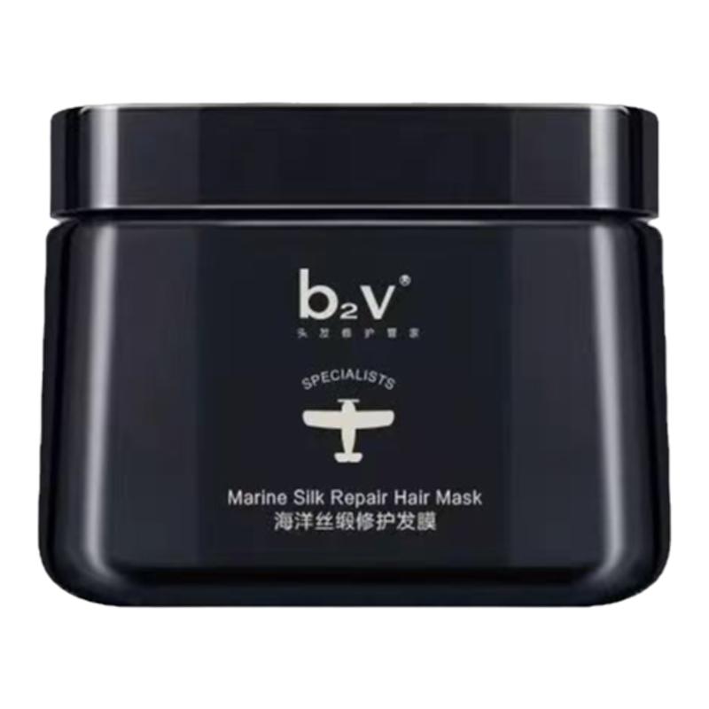 b2v发膜免蒸深海墨藻修护改善毛躁干枯烫染受损补水顺滑女护发素