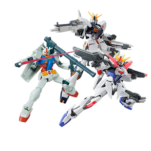 万代 拼装模型 EG 1/144 元祖 突击强袭 牛NU 拉赫高达超银河飞翼