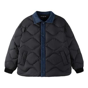 迷你巴拉巴拉男童女童轻薄羽绒服儿童宝宝2025秋冬季新款羽绒外套