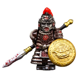中国古代士兵积木人仔大唐朝玄甲军团军事战马武器玩具儿童拼装男