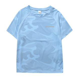 男童速干短袖t恤夏季薄款2026新儿童夏款中大童男孩半袖运动T恤衫