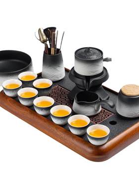 高档轻奢懒人自动整套功夫茶具套装2026新款茶杯家用送礼泡茶器具