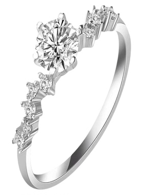 LLYUN  仿真钻戒戒指女时尚个性独特男指环小众设计高级感食指戒