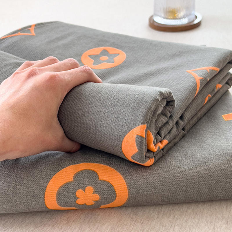 全棉加厚磨毛床单单件 简约条纹秋冬纯棉单双人保暖床罩被单床笠