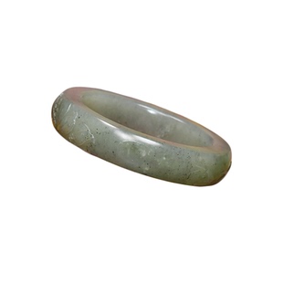 紫润轩新疆和田玉青花籽料莲花手镯荷花54 7MM清水皮连年有余籽镯