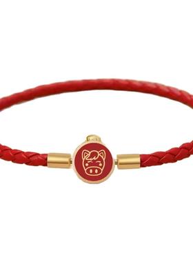 钛钢不掉色12生肖手绳手链