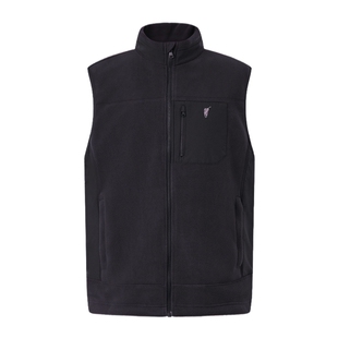 POLOWALK男式马甲2025冬季新品拼接立领休闲简约百搭摇粒绒马甲