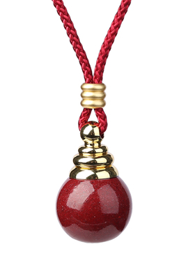 朱砂痣嘎乌盒空心吊坠男女款项链