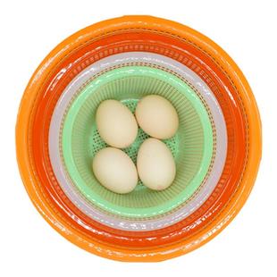 包邮【5个装】熟胶塑料小篮子厨房沥水洗蔬菜盆水果淘米箩筐细孔