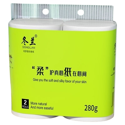 卷纸卫生纸家用实惠装2卷280克大卷纸卫生间纸巾厕纸厕所专用纸