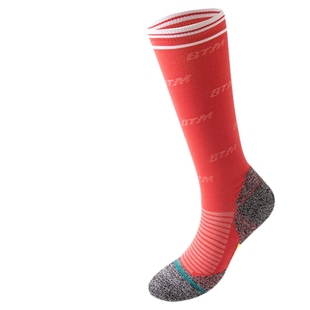 宝图曼专业运动袜压力袜毛巾底减震耐磨压缩袜显瘦小腿袜速干秋冬