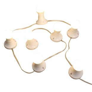 免打孔粘贴式镜前灯梳妆台影楼化妆镜子补光灯美颜直播led插电款