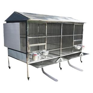 大牛不锈钢狗笼子大型犬室外带厕所金毛专用阿拉斯加豪华别墅狗窝