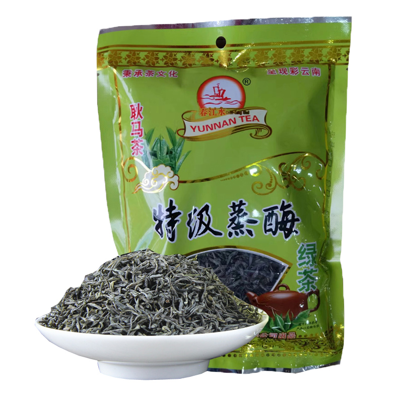 平安村糯米香茶袋裝100g云南特產(chǎn)加料調(diào)味茶綠茶回甘清爽