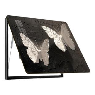 装饰画免打孔2025新款轻奢高级中古配电箱电闸盒电表箱盒遮挡盖板