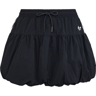 Adidas/阿迪达斯官方正品三叶草女士梭织时尚休闲泡泡裙KU4773