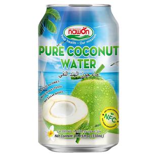 越南原装进口果子满分nfc纯椰子水330ml*6罐装无添加椰青果汁饮料