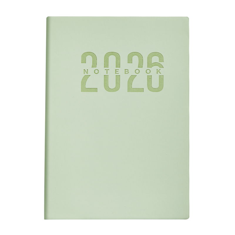 日程本2026年加厚笔记本本子A5高颜值工作计划本时间轴管理学习考研新款日记本简约文艺学生日历办公用记事本