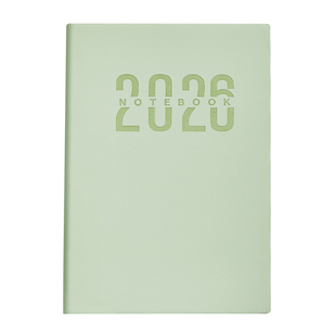 日程本2026年加厚笔记本本子A5高颜值工作计划本时间轴管理学习考研新款日记本简约文艺学生日历办公用记事本