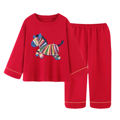 都市丽人纯棉女睡衣套装本命年