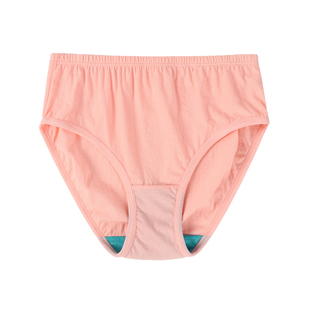 AB内裤女纯棉抗菌三角裤中老年人宽松大码中高腰妈妈短裤裤衩2910