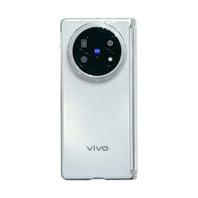 适用vivo X Fold5折叠屏手机壳透明磁吸中轴保护vivoXFold3 Pro硬壳防摔保护套带前框超薄简约新款中轴纯色