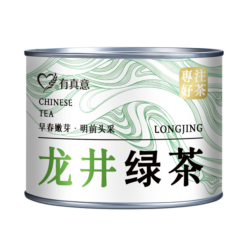 明前龙井新春茶叶嫩芽豆香罐装