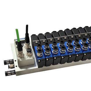 气动集成阀岛总线PN通讯协议4V210/110电磁阀组24V汇流板下插式