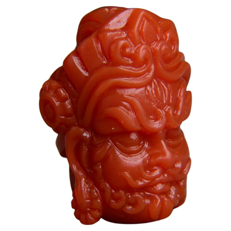 天然真品南红背云挂件