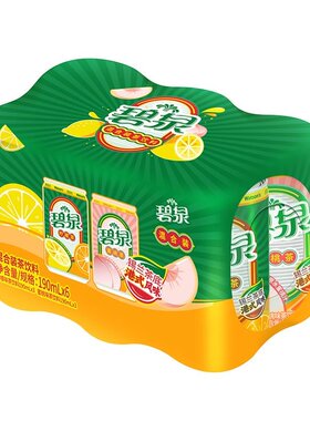 【U先天猫】屈臣氏碧泉茶饮料蜜桃茶柠檬茶混合190ml*6