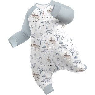 ibaby恒温婴儿睡袋儿童秋冬加厚防踢被宝宝防惊跳男女童睡衣