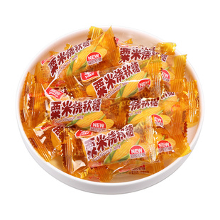 雅客玉米糖软糖栗米烧玉米味芒果味软糖儿童学生成人休闲零食糖果