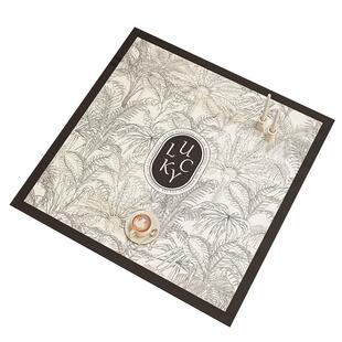 轻奢简约正方形桌垫防水防油八仙桌四方桌饭桌高级感保护餐桌桌布