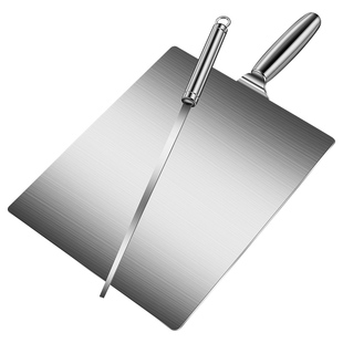 网红小吃福鼎肉片的工具304不锈钢瘦肉丸虾滑丸子刮板摆摊商用