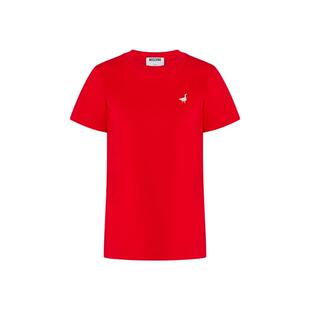 【季末特惠】Moschino/莫斯奇诺 26早春 女士大鹅棉质针织T恤