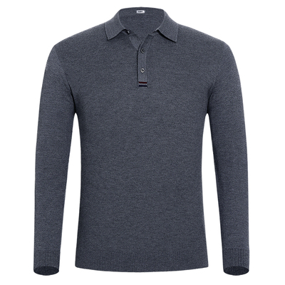 恒源祥长袖商务休闲中老年t恤男