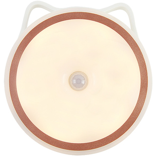 人体感应小夜灯家用卧室床头led过道衣柜卫生间声控充电池起夜灯