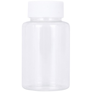 包邮透明塑料瓶广口瓶粉末瓶子分装瓶小空瓶样品瓶带盖液体密封罐