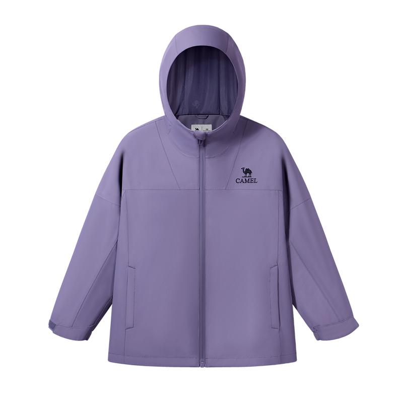 骆驼童装女童冲锋衣防水儿童外套