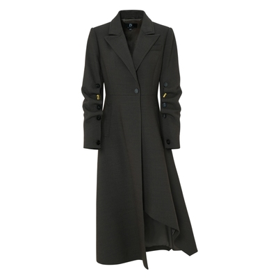 IDPAN气质通勤长款大衣