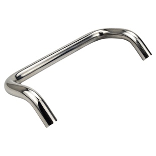 304不锈钢双折弯角型拉手UHFNS弯曲实心圆柱提手工业设备斜拉把手