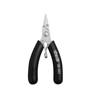 司特力尖嘴钳小手工diy无齿小号迷你珠宝钳子套装首饰卷针钳工具