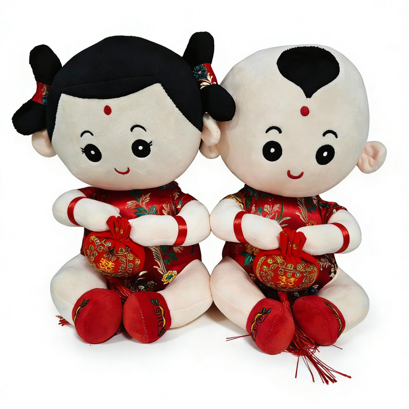 喜童双宝AI智能对话毛绒玩偶